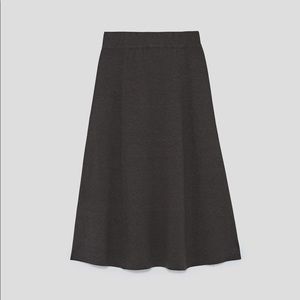 Elegant Black A-Line Skirt